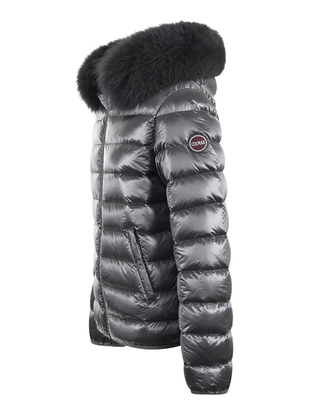 COLMAR DONNA CORTO GRIGIO  CON PELLICCIA