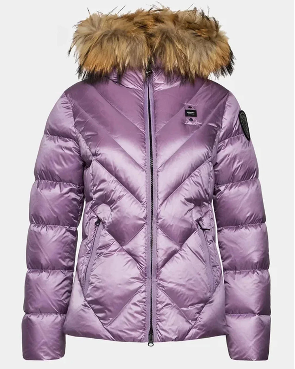 GIUBBINO BLAUER CORTO  DONNA VIOLA PELLICCIA